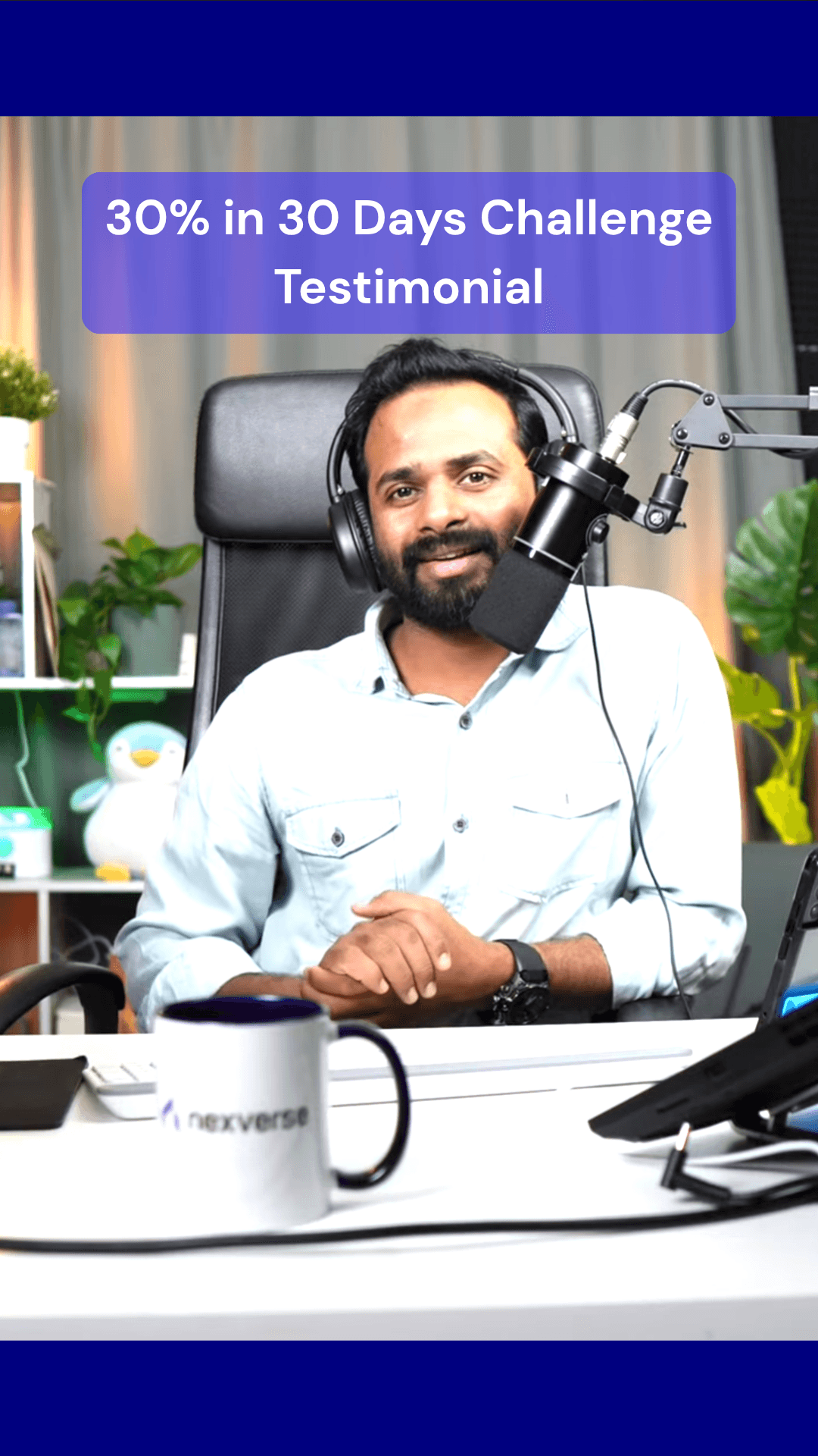 Client testimonial — watch on Instagram